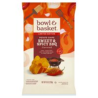 Bowl & Basket Sweet & Spicy BBQ Flavored Potato Chips Limited Edition, 8 oz