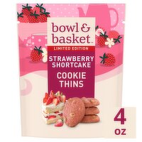 Bowl & Basket Strawberry Shortcake Cookie Thins Limited Edition, 4 oz