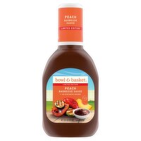 Bowl & Basket Peach Barbecue Sauce Limited Edition, 16 fl oz