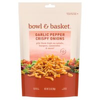Bowl & Basket Garlic Pepper Crispy Onions, 3.5 oz, 3.5 Ounce