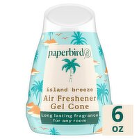 Paperbird Island Breeze Gel Cone Air Freshener, 6 oz