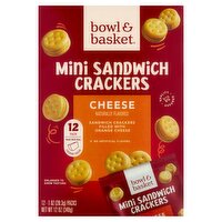 Bowl & Basket Cheese Mini Sandwich Crackers, 1 oz, 12 count, 12 Ounce