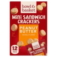 Bowl & Basket Peanut Butter Mini Sandwich Crackers, 1 oz, 12 count