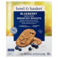 Bowl & Basket Blueberry Breakfast Biscuits, 1.76 oz, 5 count