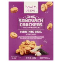 Bowl & Basket Everything Mini Bagel Sandwich Crackers, 7.05 oz