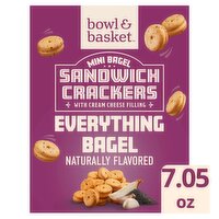 Bowl & Basket Everything Mini Bagel Sandwich Crackers, 7.05 oz