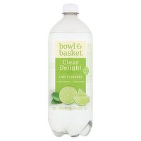 Bowl & Basket Clear Delight Sparkling Lime Flavored Beverage, 33.8 fl oz