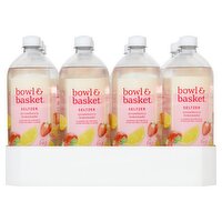 Bowl & Basket Strawberry Lemonade Seltzer, 33.8 fl oz, 12 count