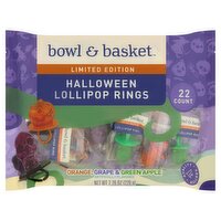 Bowl & Basket Halloween Lollipop Rings Limited Edition, 22 count, 7.76 oz