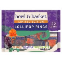 Bowl & Basket Halloween Lollipop Rings Limited Edition, 22 count, 7.76 oz
