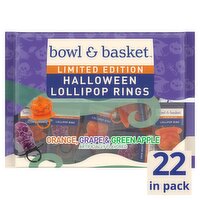 Bowl & Basket Halloween Lollipop Rings Limited Edition, 22 count, 7.76 oz