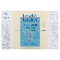 Bowl & Basket Original Seltzer, 12 fl oz, 24 count