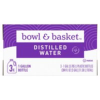 Bowl & Basket Distilled Water, 1 gal, 3 count