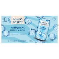 Bowl & Basket Original Sparkling Water, 12 fl oz, 8 count