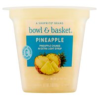 Bowl & Basket Pineapple Chunks in Extra Light Syrup, 7 oz