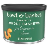 Bowl & Basket Specialty Jalapeno Flavored Whole Cashews, 8 oz