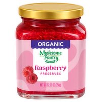 Wholesome Pantry Organic Raspberry Preserves, 12.35 oz, 12.35 Ounce