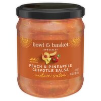 Bowl & Basket Specialty Peach & Pineapple Chipotle Medium Salsa, 16 oz
