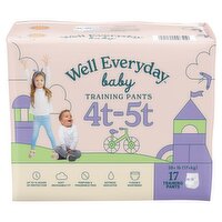 Well Everyday Baby Training Pants,Size 4t-5t, 38+ lb, 17 count