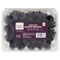 Bowl & Basket Seedless Black Grapes, 32 oz