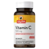 ShopRite Vitamin C Tablets, 500 mg, 100 count, 100 Each