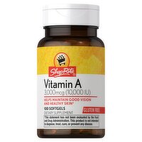 ShopRite Vitamin A Softgels, 3,000 mcg (10,000 IU), 100 count, 100 Each