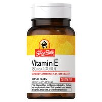 ShopRite Vitamin E Softgels, 180 mg (400 IU), 100 count