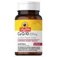 ShopRite Co Q-10 Plus Black Pepper Extract Dietary Supplement, 200 mg, 30 count