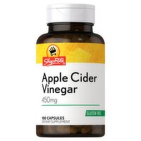 ShopRite Apple Cider Vinegar Dietary Supplement, 450 mg, 100 count