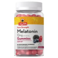 ShopRite Delicious Berry Flavor Extra Strength Melatonin Dietary Supplement, 10 mg, 60 count