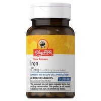 ShopRite Slow Release Iron Dietary Supplement, 45 mg, 60 count