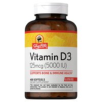 ShopRite Vitamin D3 Dietary Supplement, 125mcg, 400 count, 400 Each