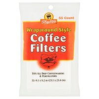 ShopRite Wraparound Style Coffee Filters, 55 count, 55 Each