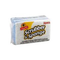 ShopRite Scrubber & Sponge - White, 3 each, 3 Each