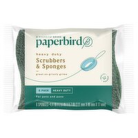 Paperbird Heavy Duty Scrubbers & Sponges, 6 count, 6 Each