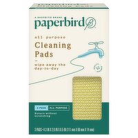 Paperbird All Purpose Cleaning Pads, 3 count, 3 Each