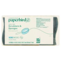 Paperbird Heavy Duty Scrubbers & Sponges, 18 count