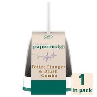 Paperbird Toilet Plunger & Brush Combo, 1 Each