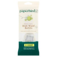 Paperbird Heavy Duty Dish Wand Refills, 2 count