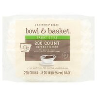 Bowl & Basket Basket Style Coffee Filters, 200 count