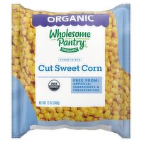 Wholesome Pantry Organic Steam in Bag Cut Sweet Corn, 12 oz, 12 Ounce