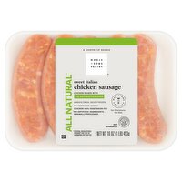 Wholesome Pantry Sweet Italian Chicken Sausage, 16 oz