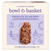 Bowl & Basket Chocolate Éclair Bars, 3 fl oz, 6 count, 18 Fluid ounce