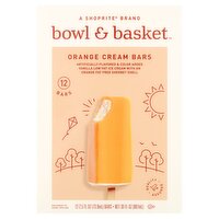 Bowl & Basket Orange Cream Bars, 2.5 fl oz, 12 count