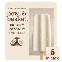 Bowl & Basket Creamy Coconut Fruit Bars, 2.75 fl oz, 6 count