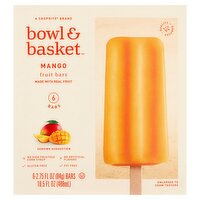 Bowl & Basket Mango Fruit Bars, 2.75 fl oz, 6 count, 16.5 Fluid ounce