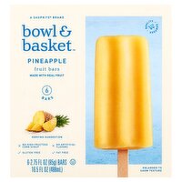 Bowl & Basket Pineapple Fruit Bars, 2.75 fl oz, 6 count, 16.5 Fluid ounce