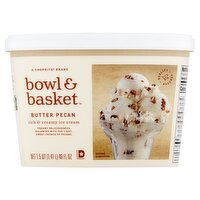 Bowl & Basket Butter Pecan Rich & Creamy Ice Cream, 1.5 qt, 48 Fluid ounce