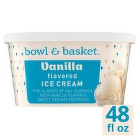 Bowl & Basket Vanilla Flavored Rich & Creamy Ice Cream, 1.5 qt