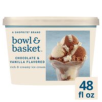 Bowl & Basket Chocolate Vanilla Flavored Ice Cream, 1.5 qt